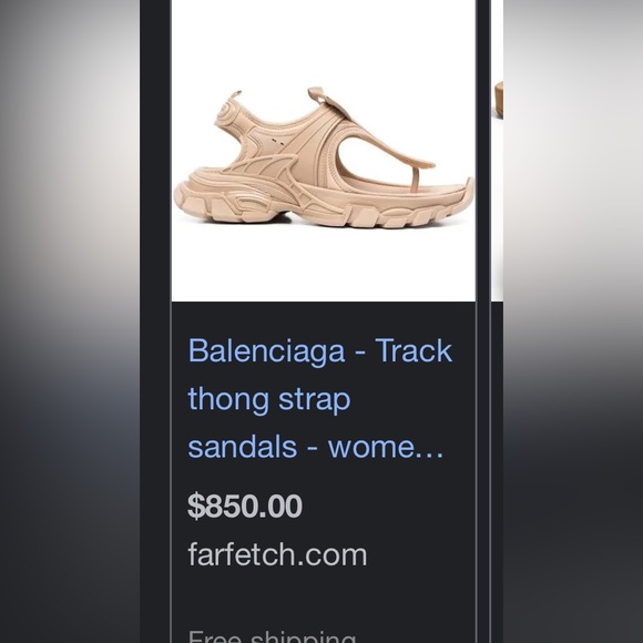 Balenciaga Thong Sandals in Beige - Picture 13 of 16
